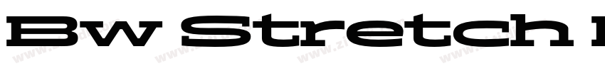 Bw Stretch Black字体转换